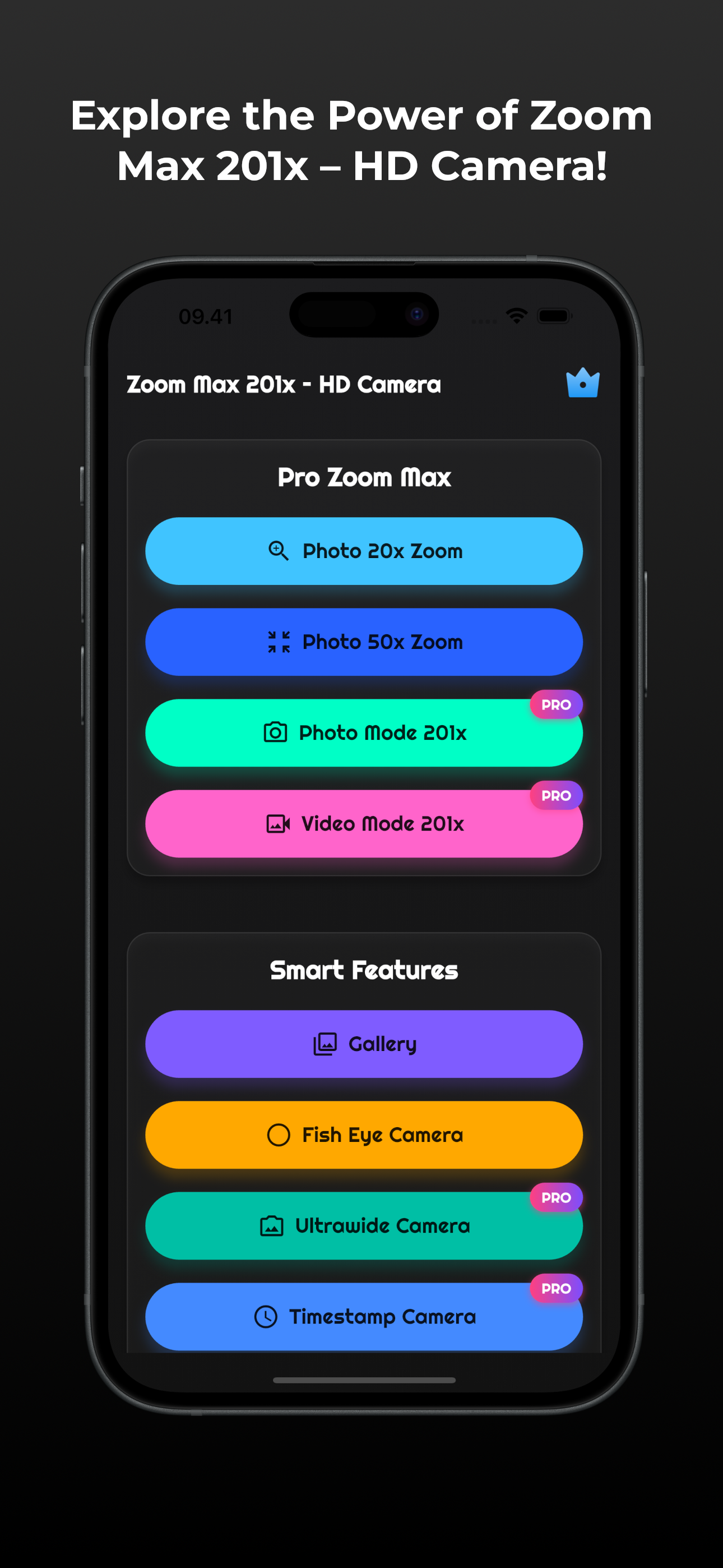 Zoom Max 201x – Pro Camera