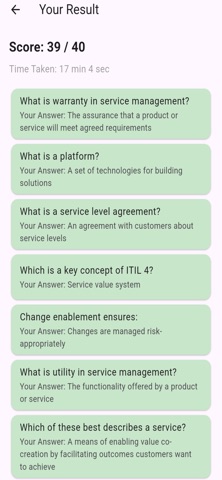 ITIL 4 Exam Prep iPhone screenshot