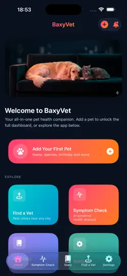 Screenshot von Baxy Vet auf dem iPhone 2