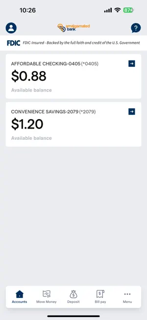 Amalgamated Mobile Banking screenshot 3