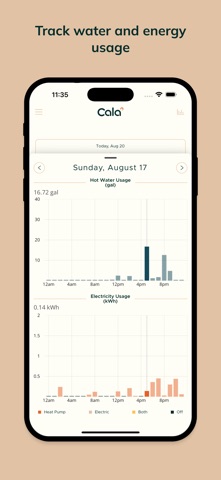 CalaWater iPhone screenshot