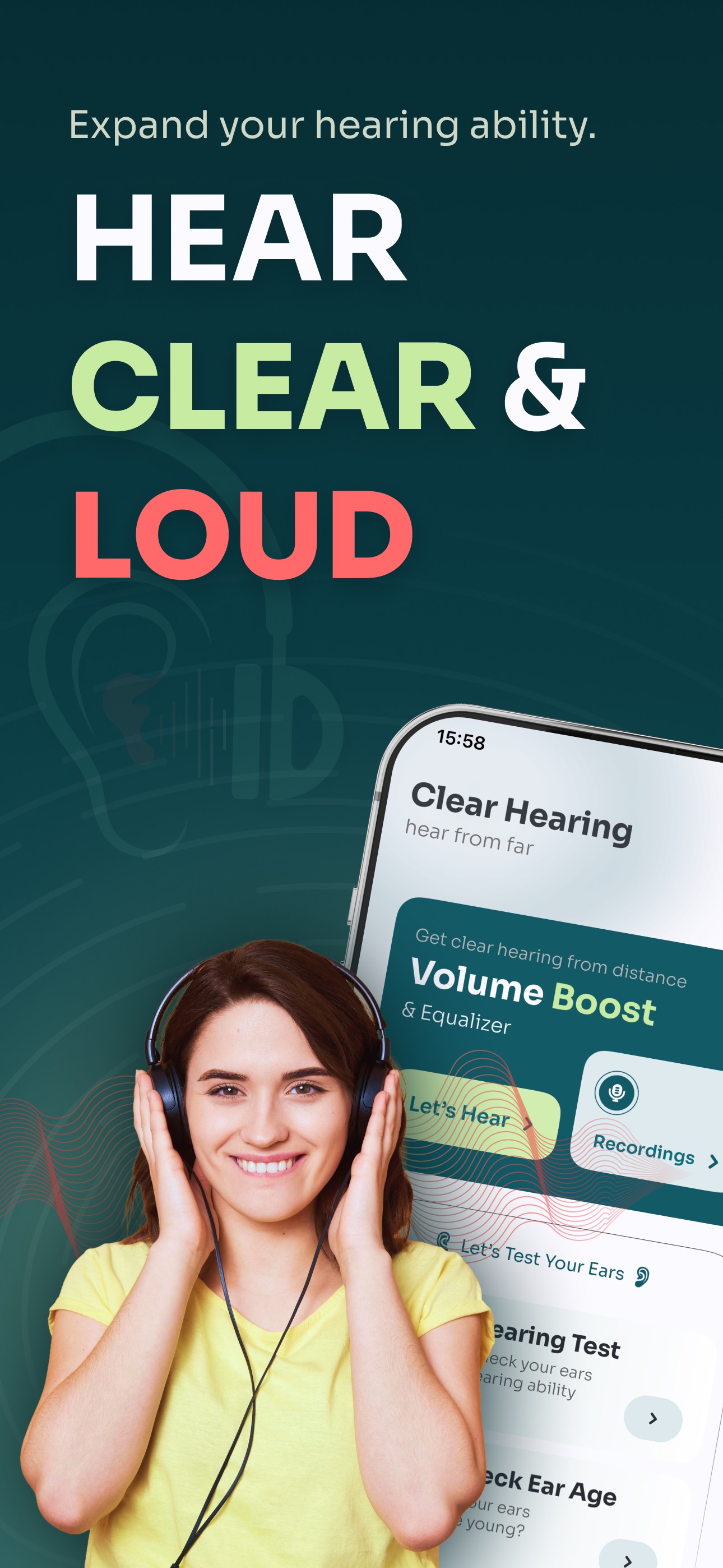 Screenshot 1 of Clear Hearing: Hear From Far