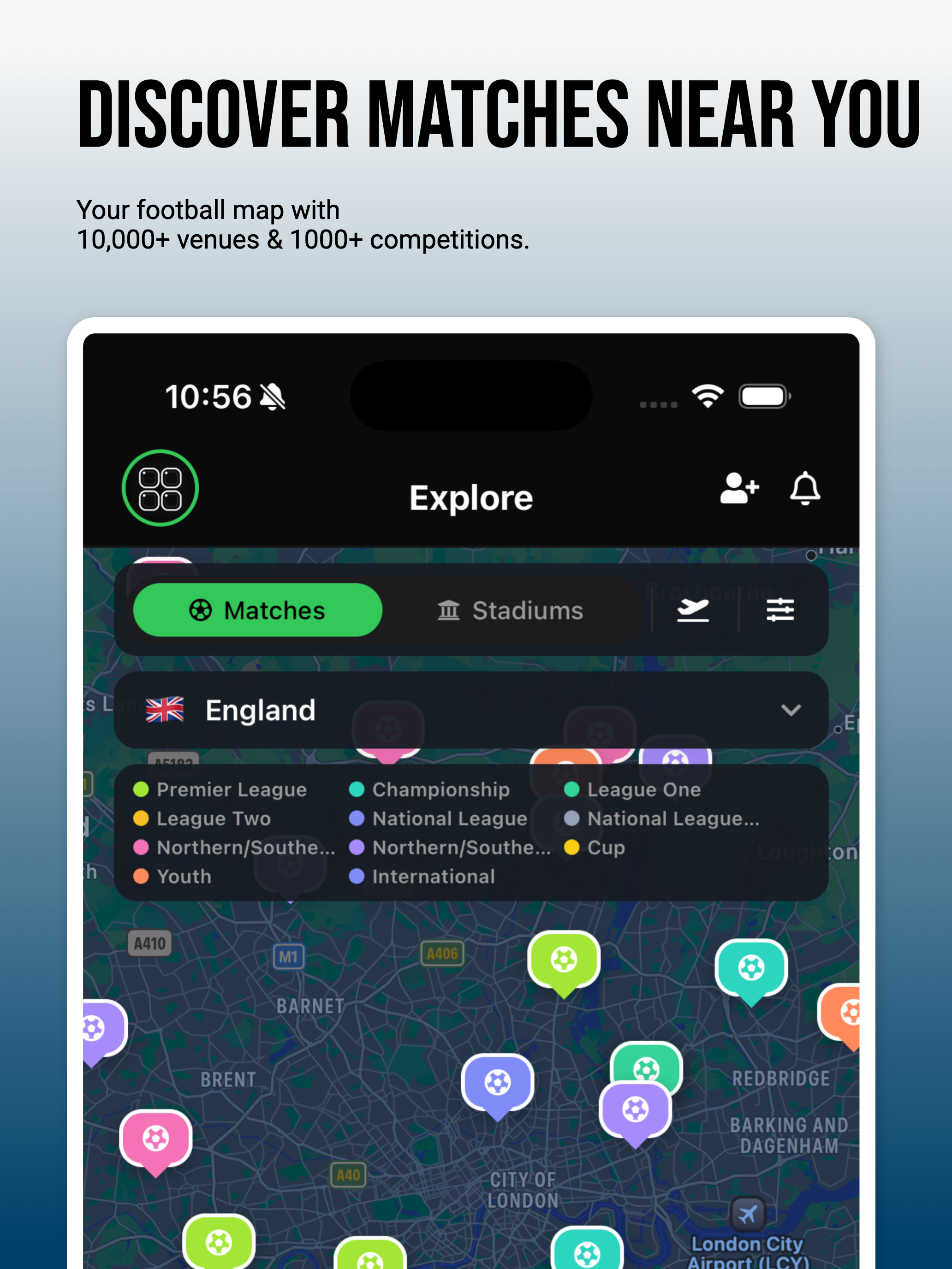 Flutlicht - Groundhopping App