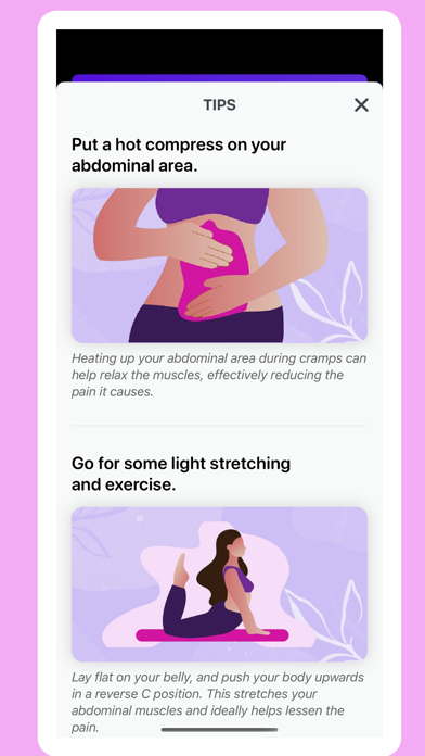 Period Tracker - Calendar Screenshot