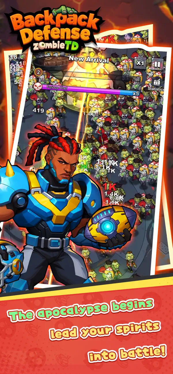 Backpack Defense: Zombie TD iOS Mod IPA screenshot 4 - iOS game interface