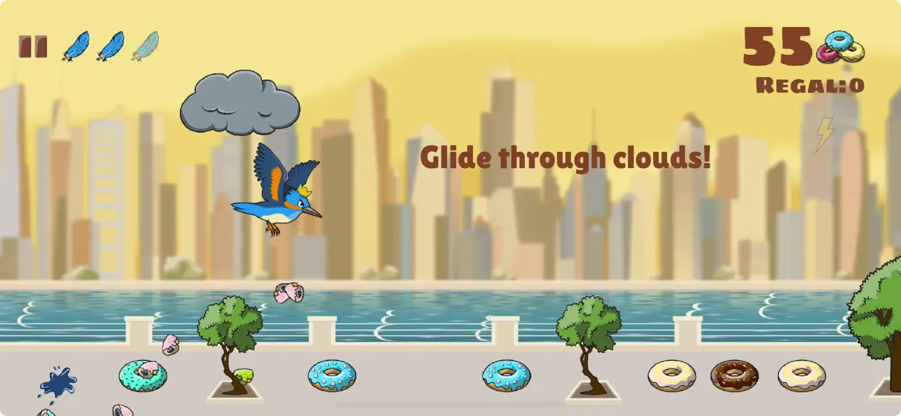 Screenshot #1 pour WingSlap: Endless Donut Smash