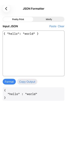 Developer Toolbox screenshot