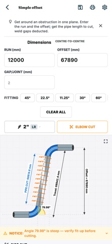 Pipefitter's Mate: Pipe Offset Screenshot 2 of 7