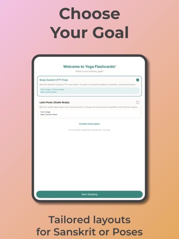 Yoga Sanskrit Flashcards iPad screenshot