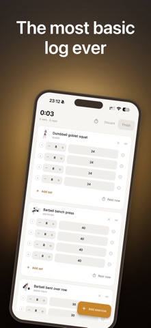 Fit Simply: Gym Basic Easy Log Screenshot 1 of 6