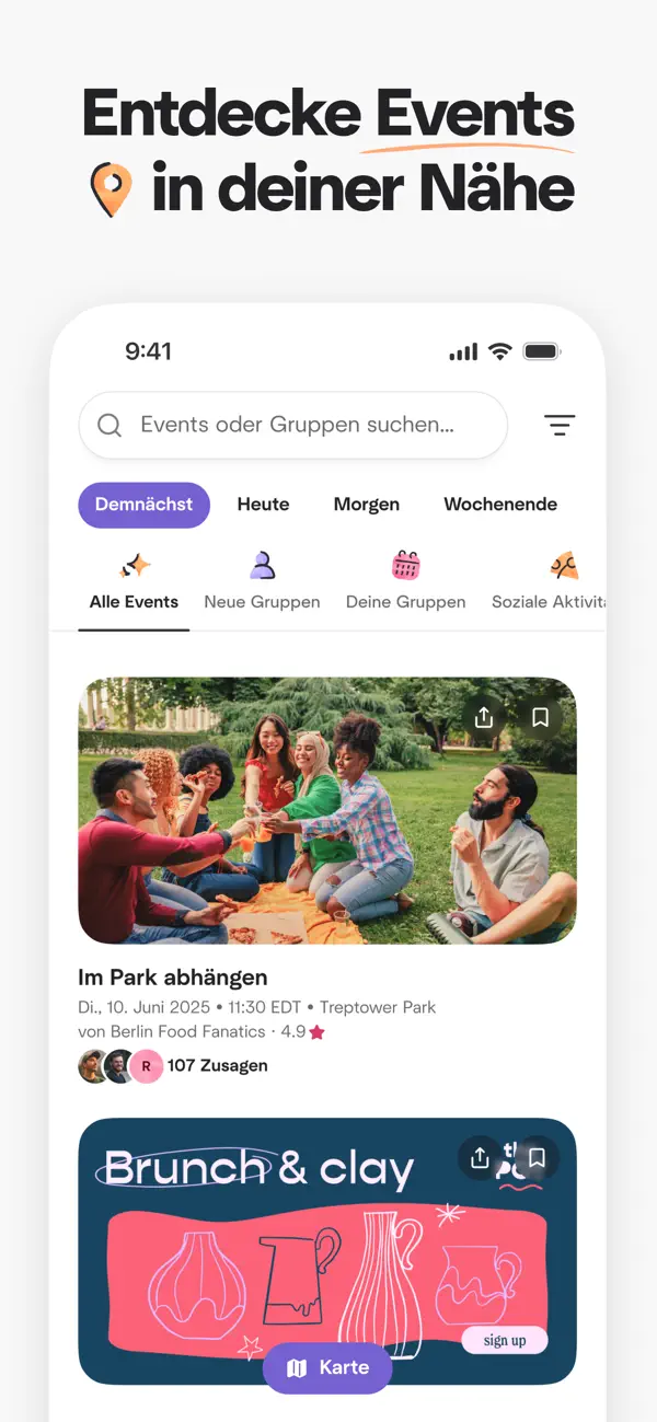 Meetup: Lokale Gruppen/Events Screenshot 2