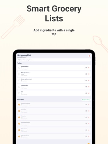 TinyRecipe: AI Recipe Maker iPad screenshot