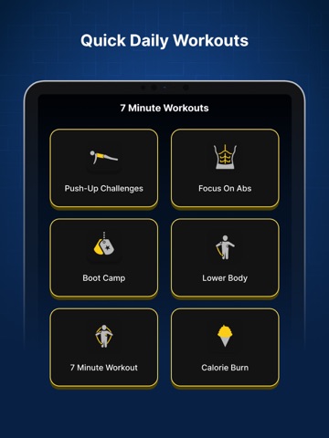 Quickify: 7 Minute Workout iPad screenshot