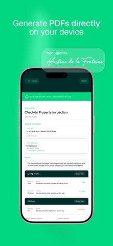 homePad App Rental inspection screenshot
