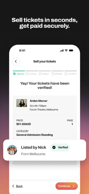 Tixel－Face Value Ticket Resale iPhone screenshot 3