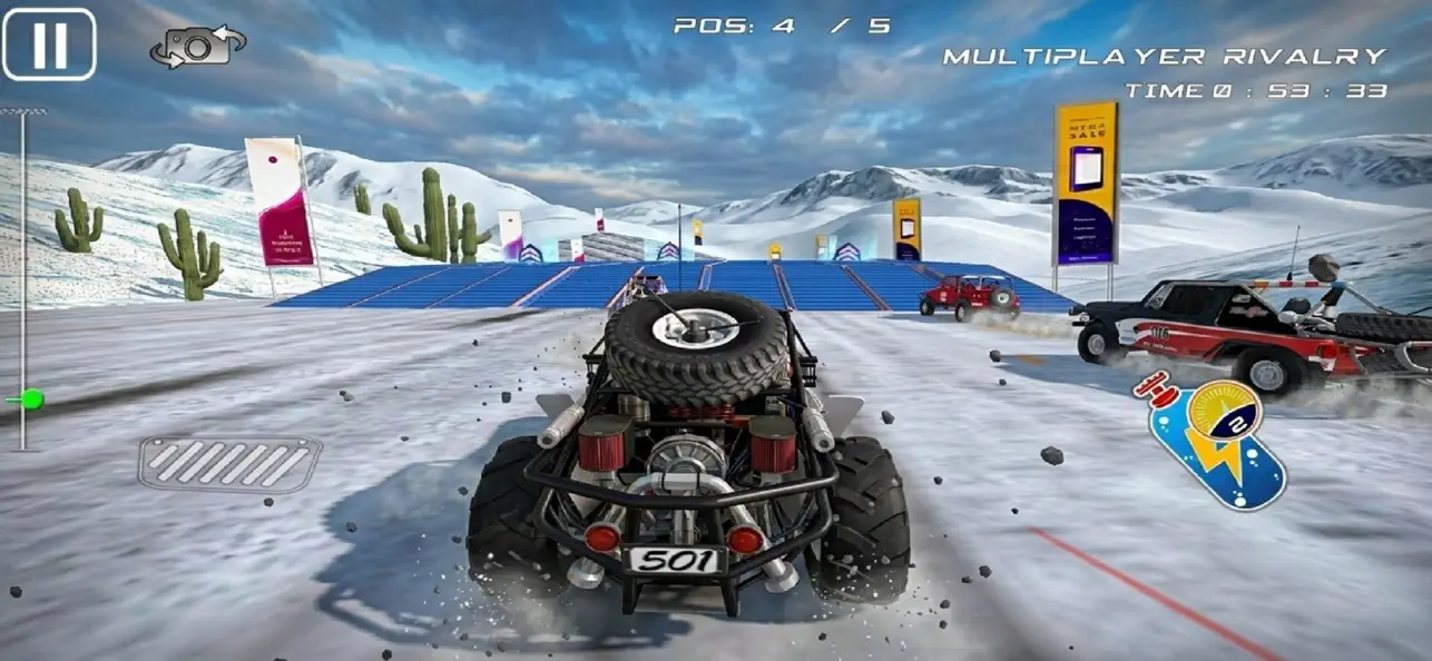 Screenshot #2 pour Jeu de course de voitures 4x4