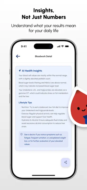 BloodTracker AI - Lab Results screenshot 6 of 8