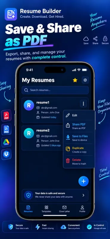 Resume Builder -  CV Engine screenshot 3 of 3