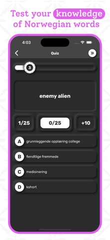 Norwegian Dictionary App screenshot