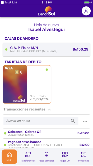 BancoSol Screenshot 2 - AppWisp.com BancoSol Screenshot 2 - AppWisp.com