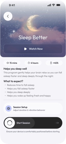 Evolv28 Sleep Pro iPhone screenshot