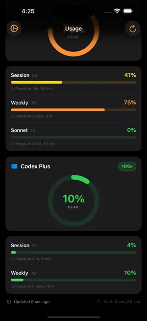 Model Usage screenshot 2