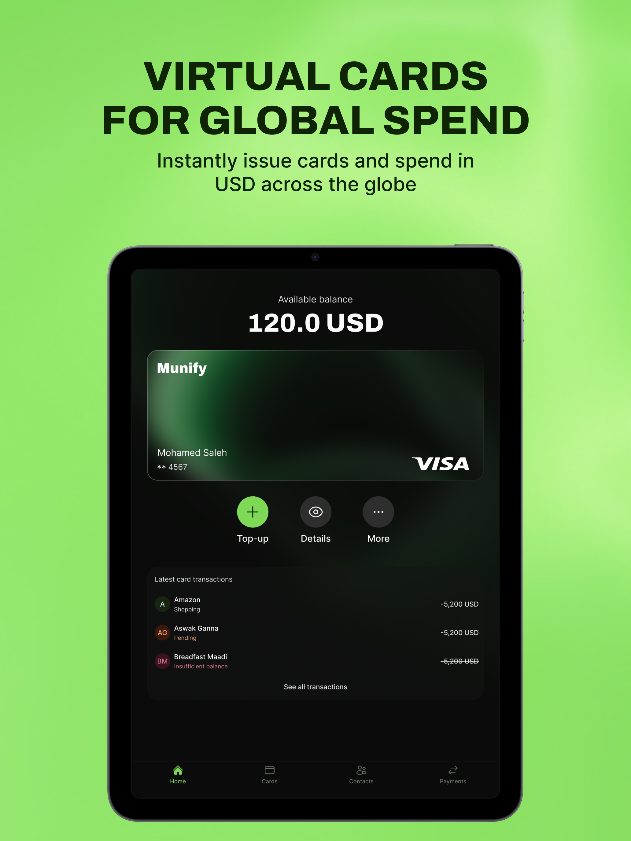 Munify - Global Money Account screenshot 10