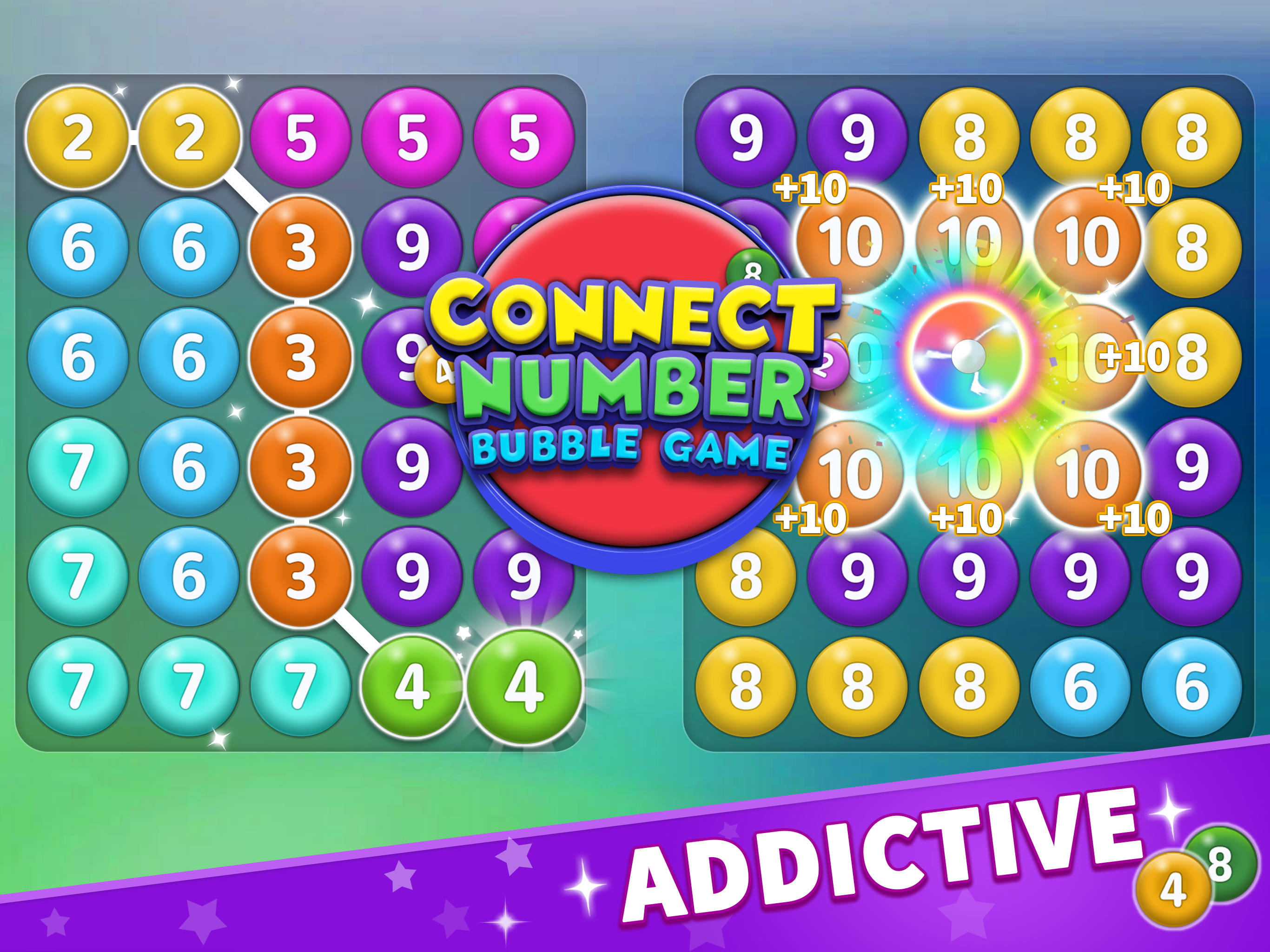 Connect Number - Bubble Game