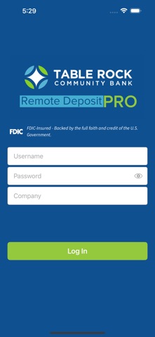 TRCB Remote Deposit PRO iPhone screenshot