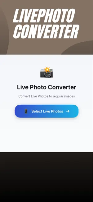 LivePhoto to Photo Converter screenshot 1