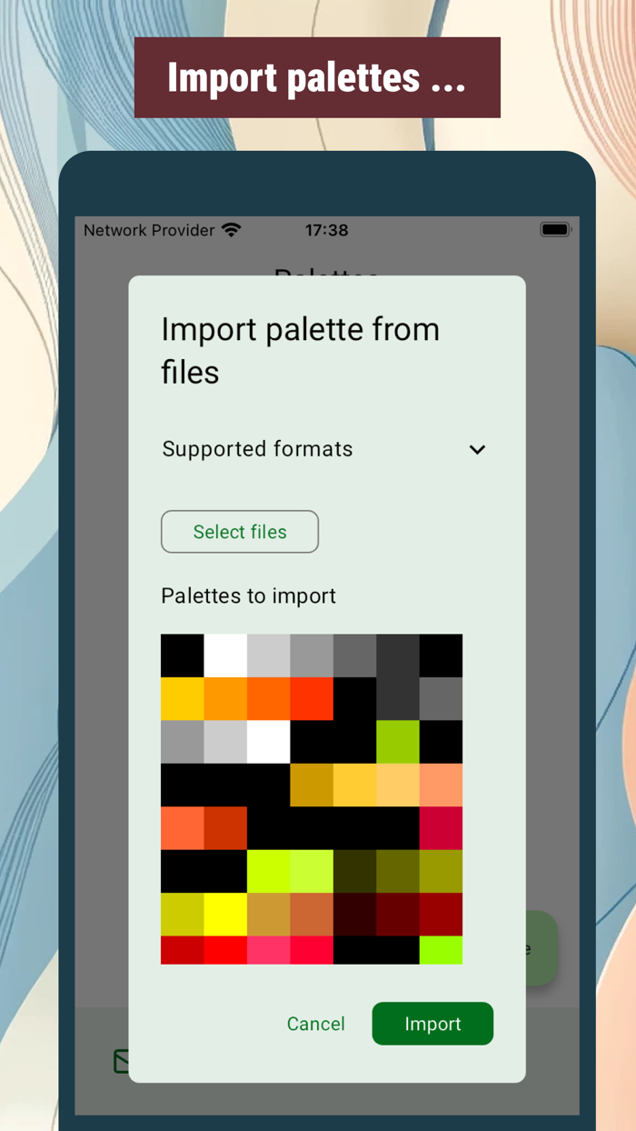 Color Palette Conversion UPC