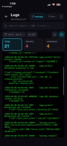 LogDT • Log Monitoring screenshot 3