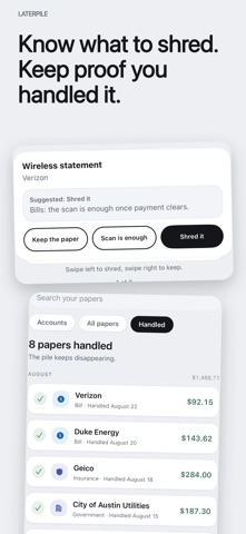 LaterPile: Mail & Bills Screenshot 7 of 8