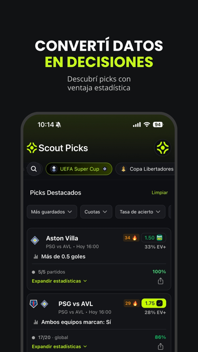 Scout Picks: Juega con datos iPhone screenshot 1