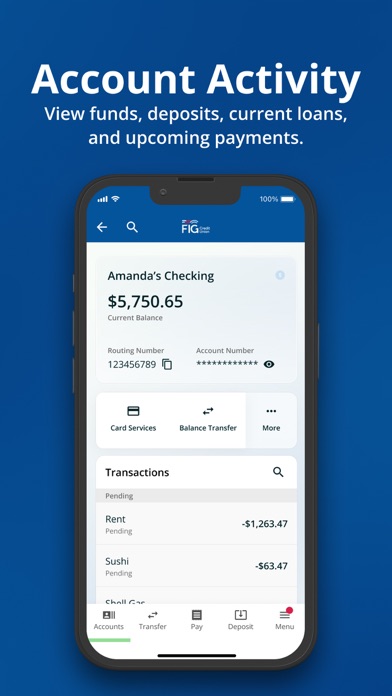 FIG Credit Union Screenshot 3 of 6