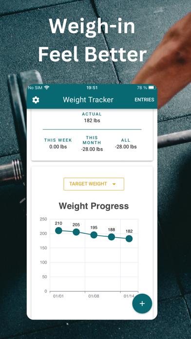 Weight Tracker, Weigh in Screenshot