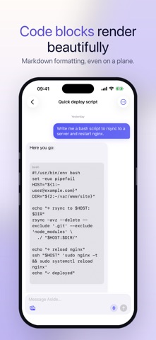 Aside: On-Device AI Chat Screenshot 2 of 4