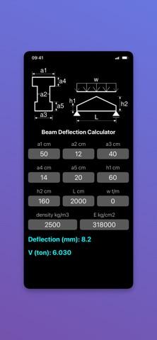 Beam Deflection Calculator Screenshot 3 of 6