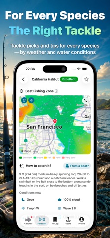 Catch: Fishing Forecast iPhone screenshot 2