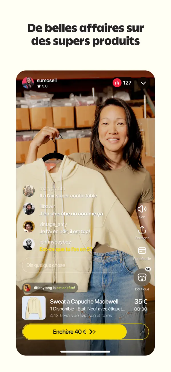 Screenshot #1 pour Whatnot: Live Shopping Vidéo