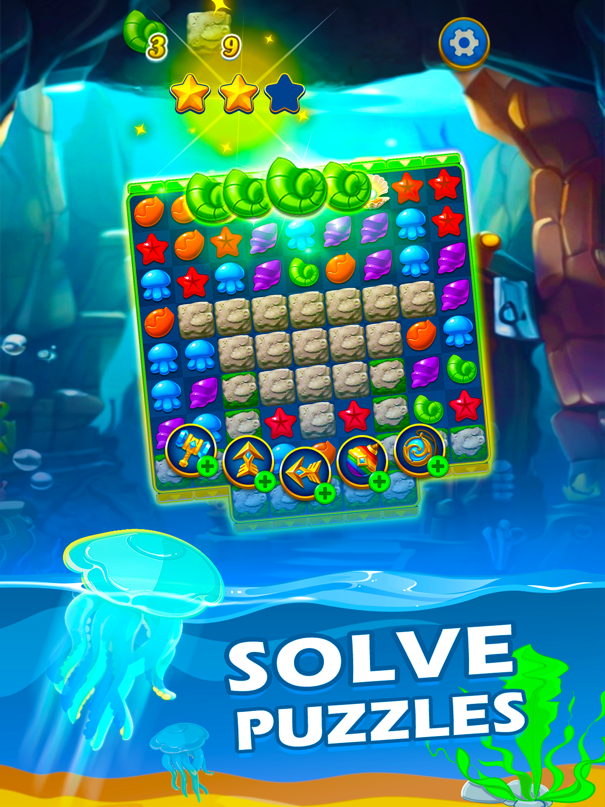 Sea Jewels - Match 3 Game