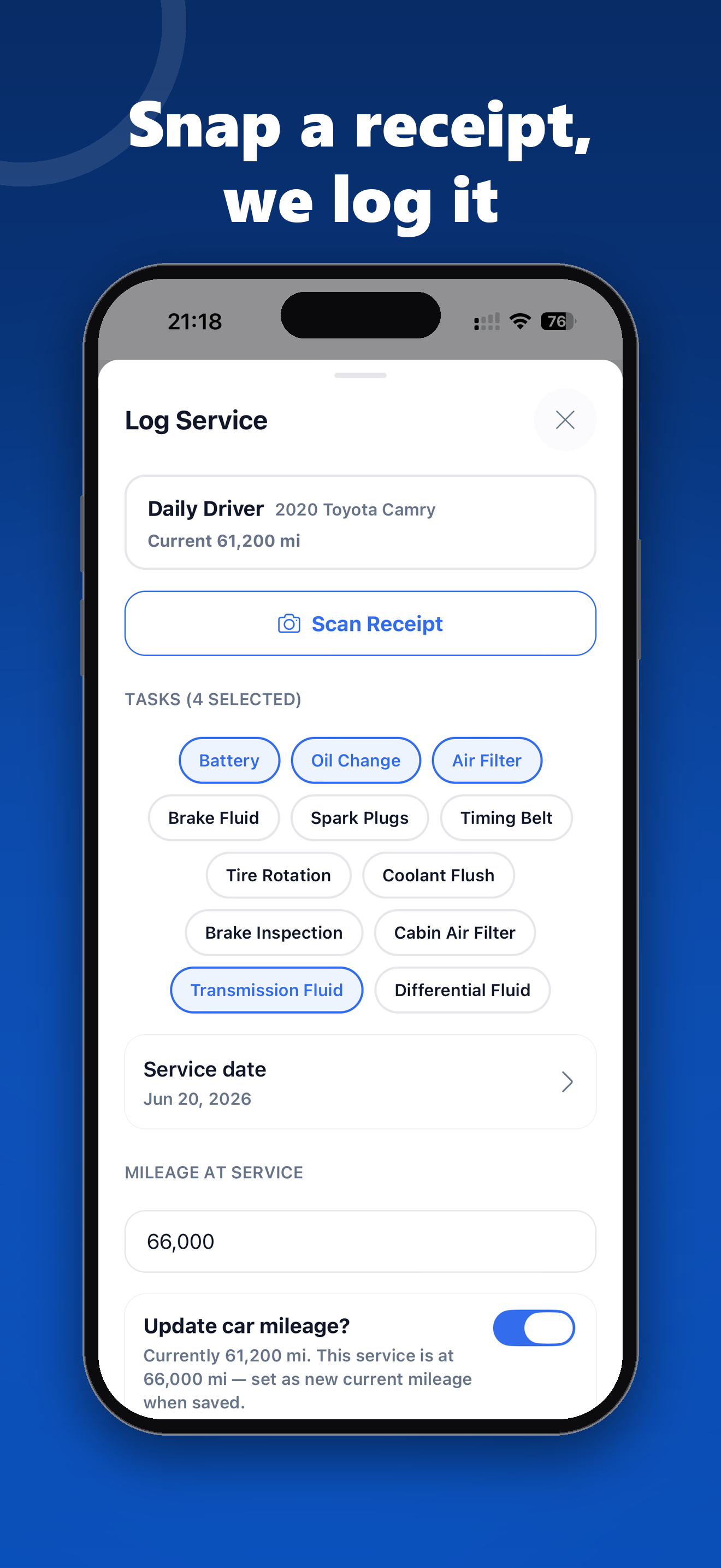 Carrus: Car Maintenance Log screenshot 4