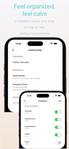 LifeAdmin - Everyday Organizer Screenshot 9 of 10