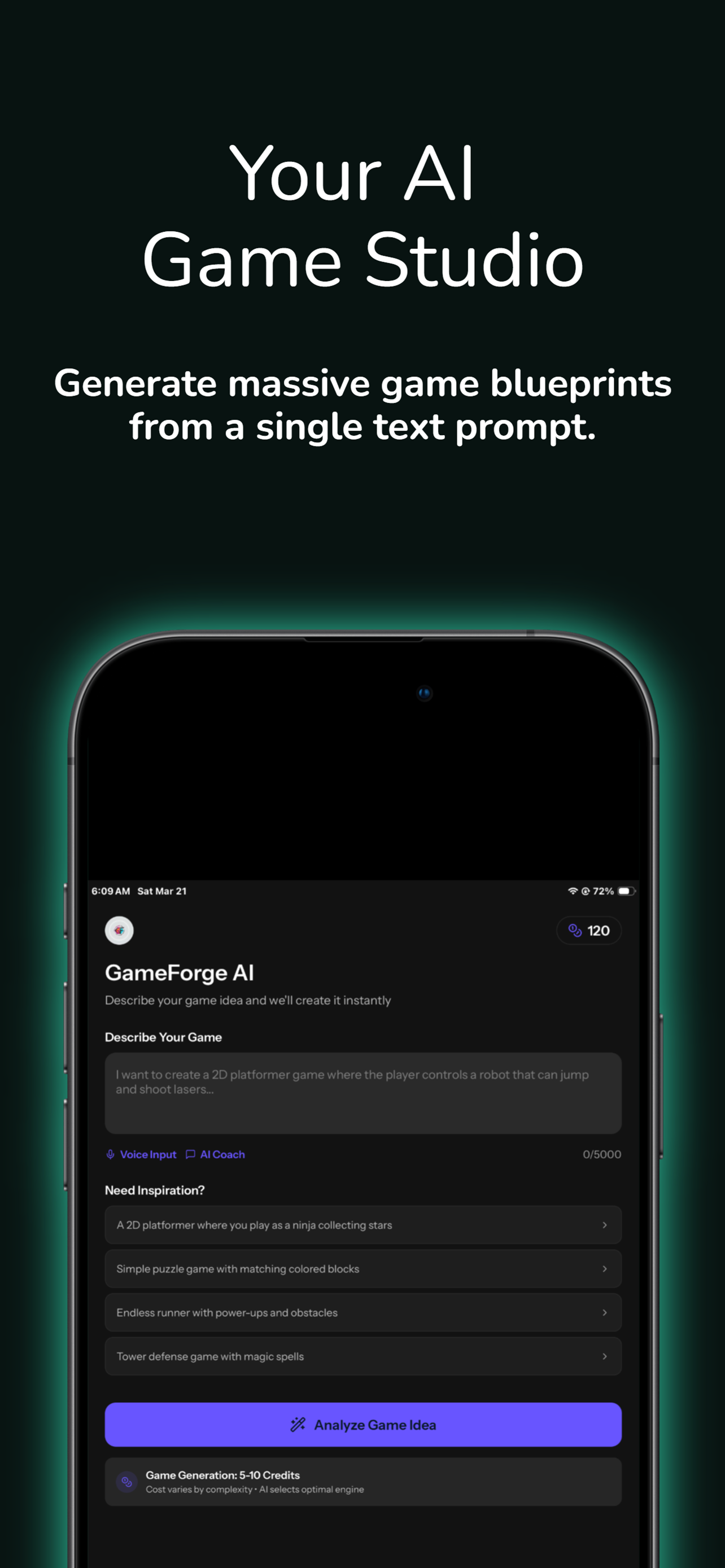 GameForge AI: Code & Build