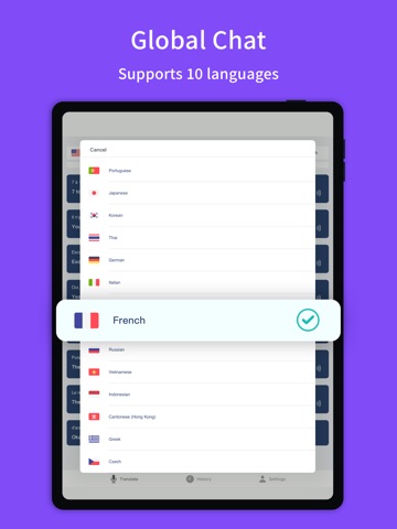 Saygo - Real-Time Translator iPad screenshot
