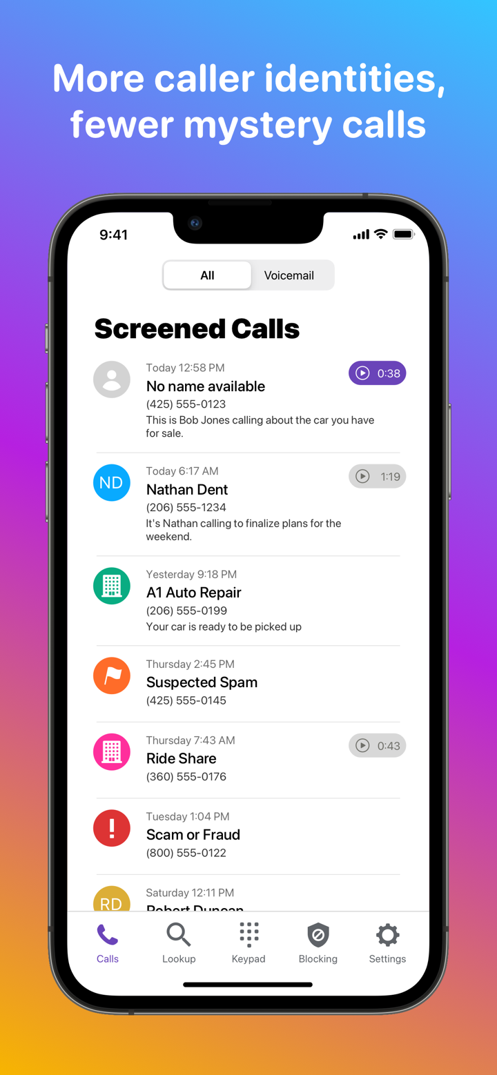 Hiya: Spam Blocker & Caller ID screenshot 3