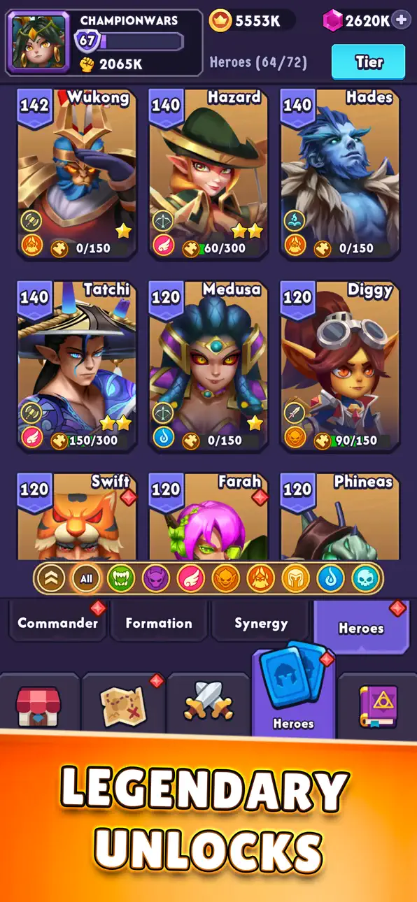 Champion Wars iOS Mod IPA screenshot 2 - iOS game interface