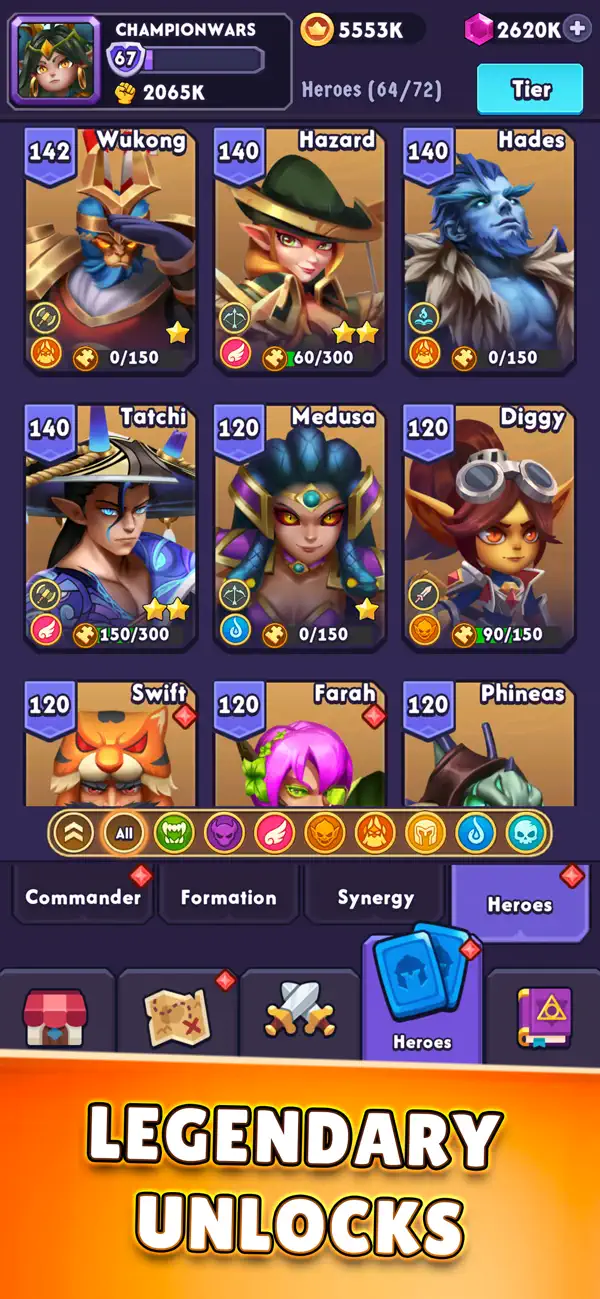 Champion Wars iOS Mod IPA screenshot 2 - iOS game interface