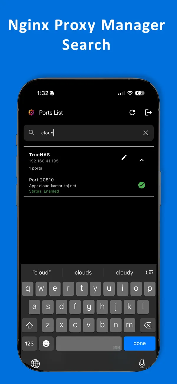 #5. Nginx Mobile Dashboard (iOS) Podle: Kryton Labs LLC