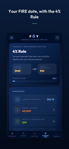 FOY: Portfolio Tracker & FIRE Screenshot 5 of 9